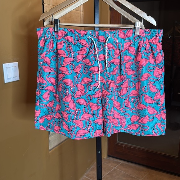 NWT SSLR Mens Swim Trunks Quick Dry with Mesh Lining Flamingo Size 40 XXL - Picture 8 of 16